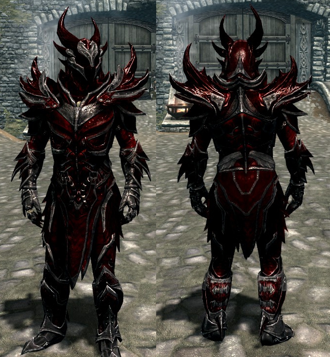 It's just regular Daedric armor, 2nd best heavy armor in - #98177869