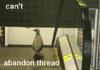 Abandon thread error
