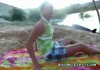 Sand attack on girl