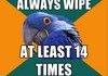 when taking a dump