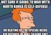 Fry talking about North Korea
