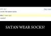 Satan Wear Socks