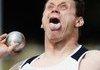 Special Olympic action shot