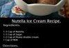 Nutella ice cream recipe!