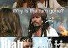 Why is the rum gone