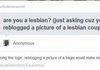 are you a lesbian?