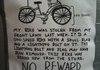 Dear thief....