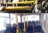 Bus is stoping