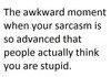 That awkward moment