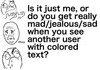color text