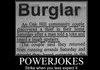 burglar with a sense of humor