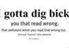 read it wrong?