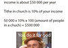 You do it for god right?