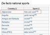 Sports Countries Are Famous For