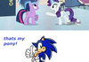 This is a sonic joke. Take it