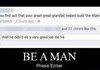 Be a Man