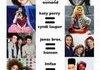 Music stars then and now