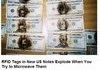 Exploding dollar bills