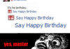 Say Happy Birthday