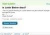 Justin Bieber on Yahoo!Answers