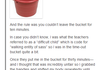 Bucket Story