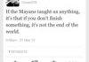 If the Mayans have taught us anything...