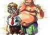 Spongebob and Patrick in reality