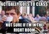 Lazy College Senior