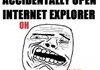 Internet explorer opened