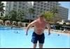 Backflip in a Shallow Pool
