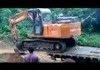 How NOT To Unload An Excavator