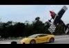 Stunt Plane Races Lamborghini!