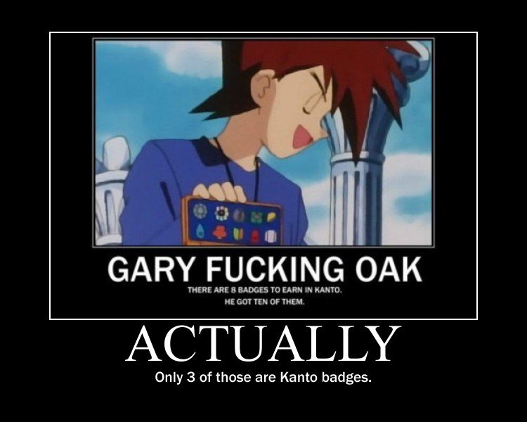 Back to the content 'Gary FUCKING Oak. 