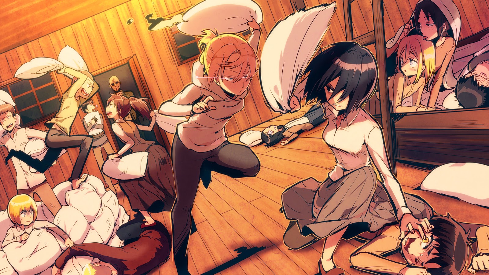 i love mikasa when she makes eren look like a - #127703341 added by  sanitarysan at And they say sleepovers are gay