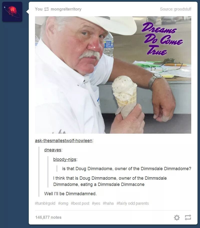 Is That Doug Dimmadome Owner Of The Dimmsdale Dimmadome Enjoying