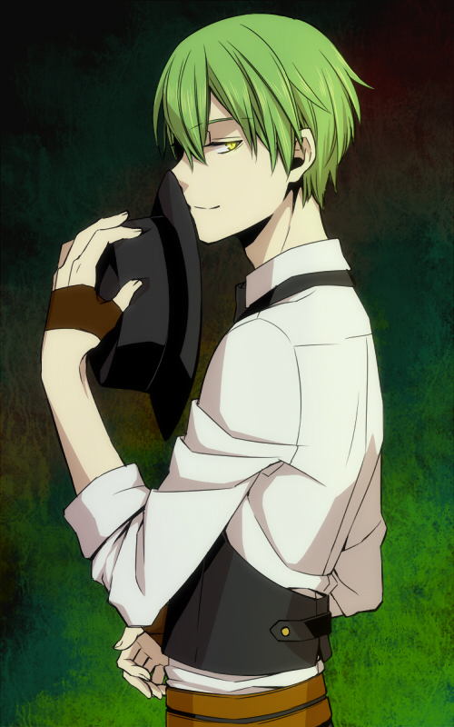 Anime Boy With Green Hair / Wassup peeps.i have not been able to post
