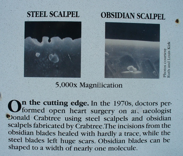 surgical obsidian blades