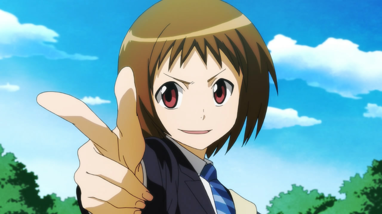Anime Girl Pointing At Screen Index finger pointing to the left. anime girl pointing at screen