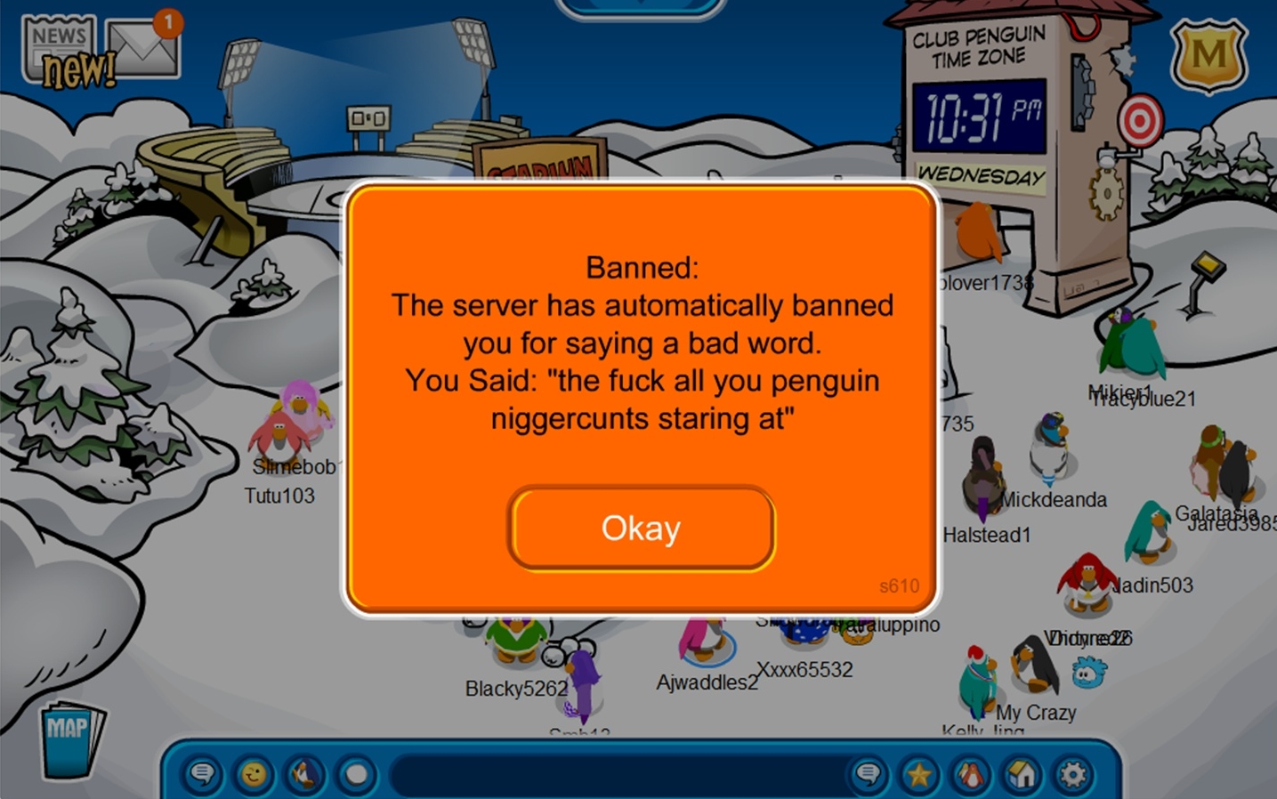 Page 2 of comments at Club Penguin ban