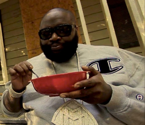 rick ross eating kfc