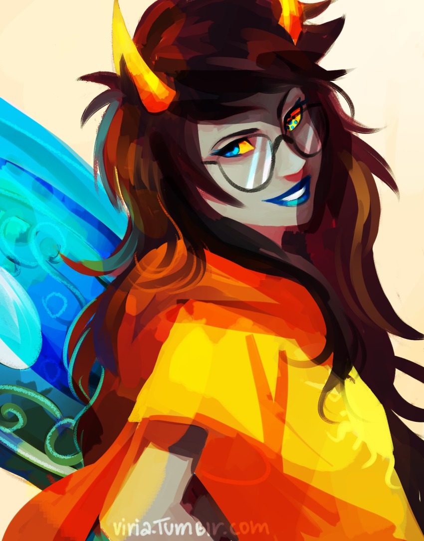 Grey Skin Fairy Wings Orange Horns Blue Eyes X Ray Vision