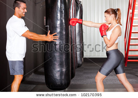 He Looks Like A Dude Holding Punching Bag Is 117797239