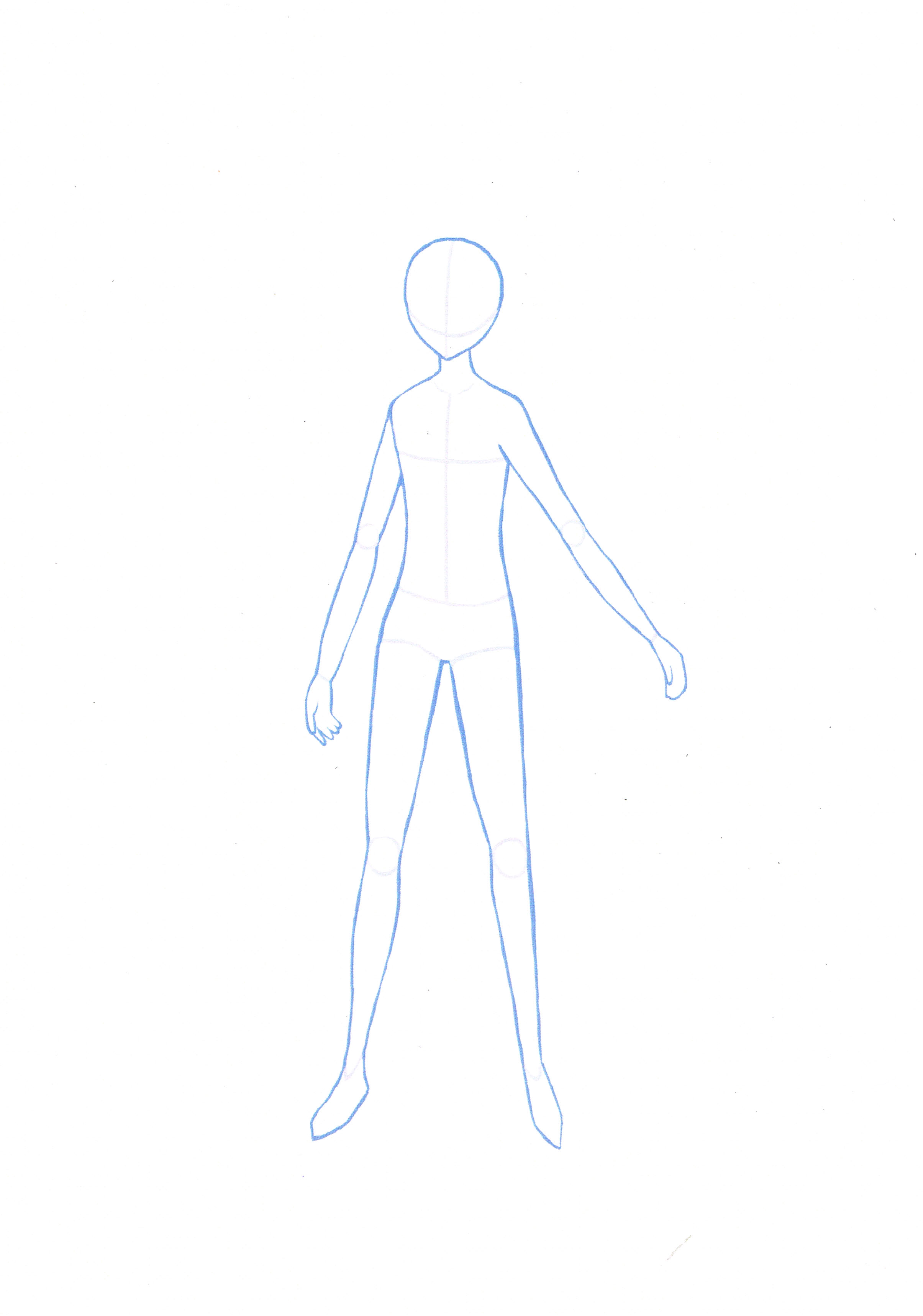 I was using this template to base my character design #74583149