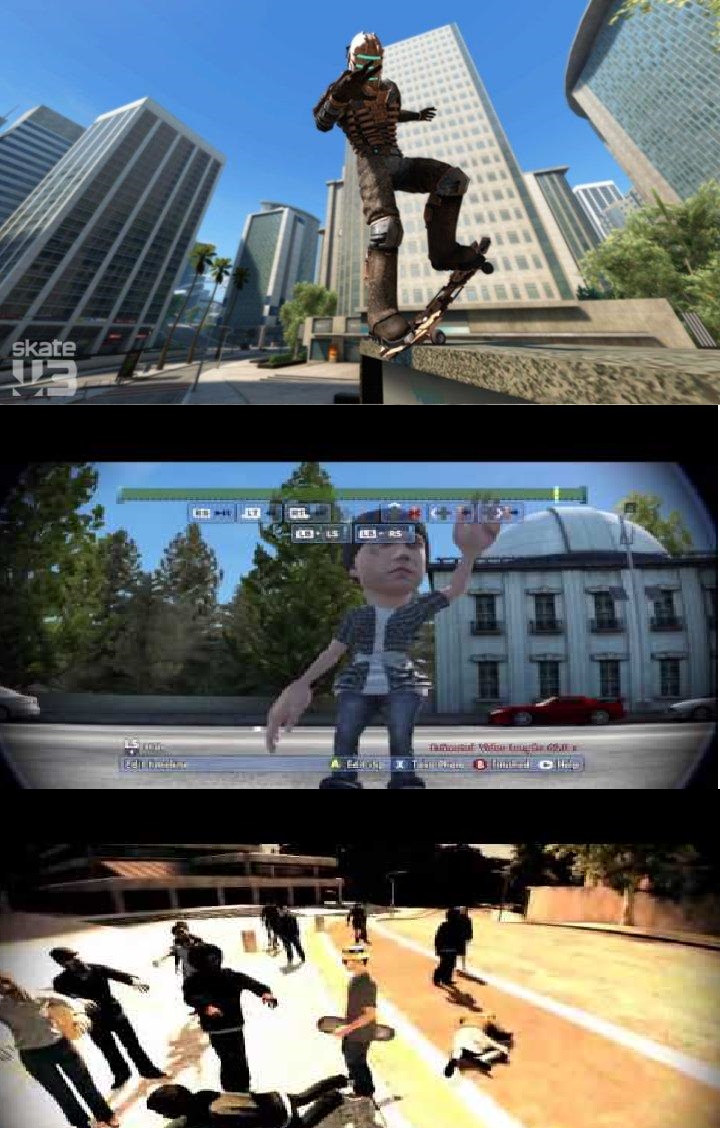 Skate 3 cheats and cool characters 