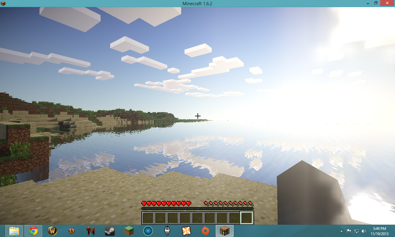 My first day in minecraft