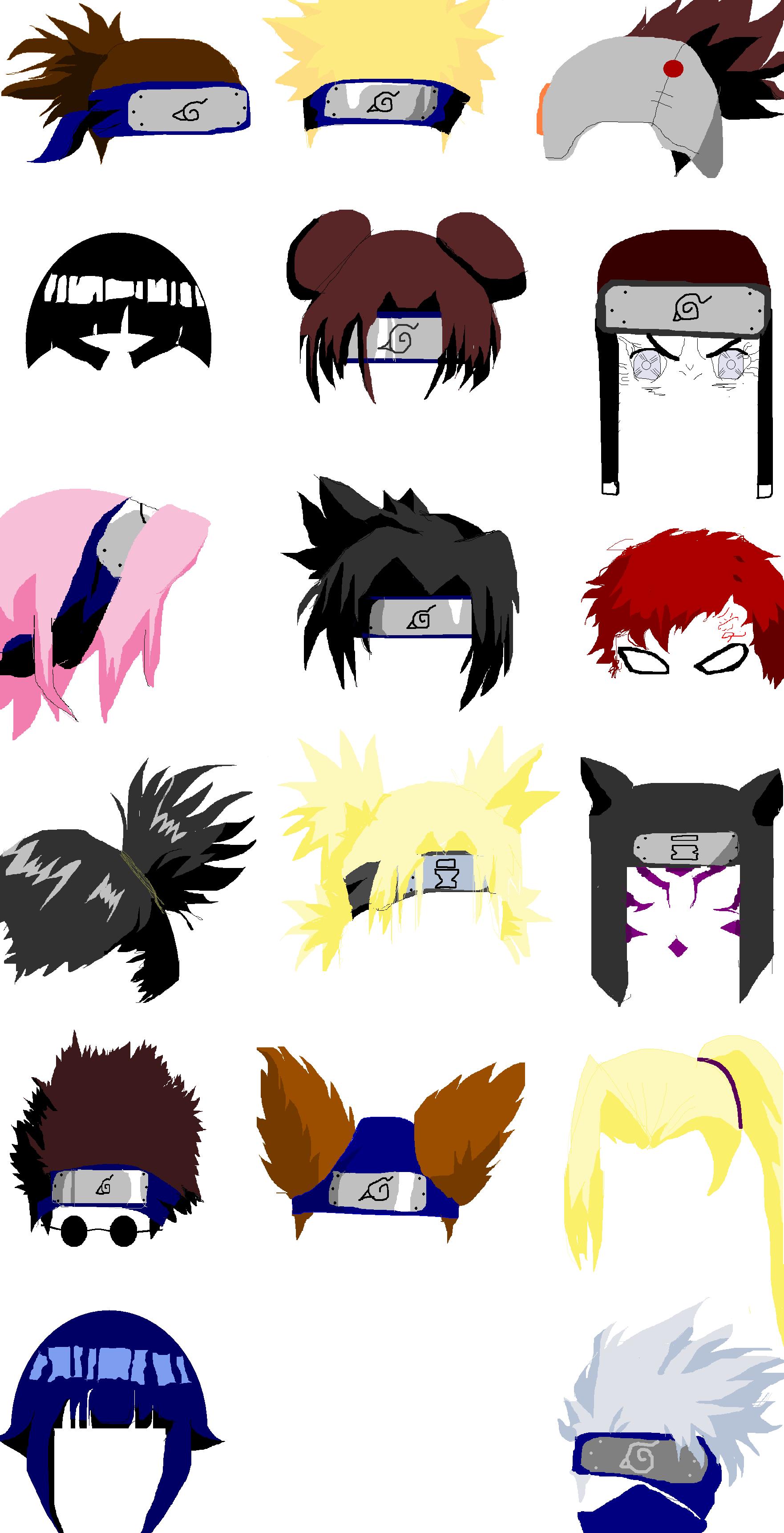 Made Naruto Characters On Ms Paint Which Character Do You Added By Dmoneyfj At Doodling Art
