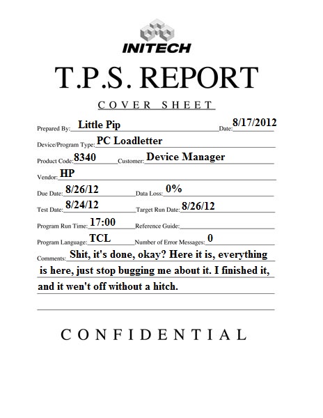 INITECH TPS REPORT PDF