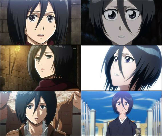 ok what about rukia and mikasa both have no family and are adopted. 