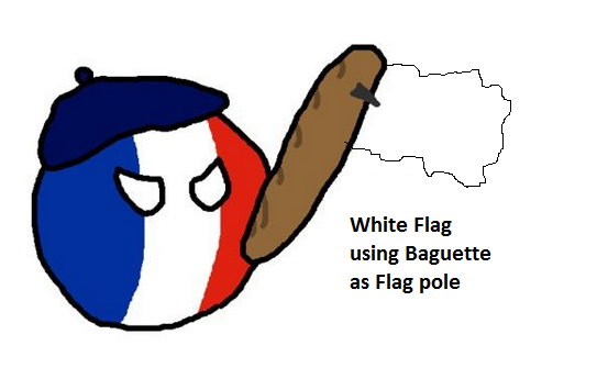 Image result for white flag baguette