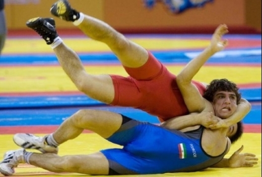tight wrestling singlet